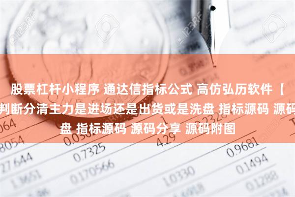 股票杠杆小程序 通达信指标公式 高仿弘历软件【波动量】副图 判断分清主力是进场还是出货或是洗盘 指标源码 源码分享 源码附图