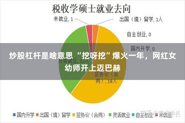 炒股杠杆是啥意思 “挖呀挖”爆火一年，网红女幼师开上迈巴赫